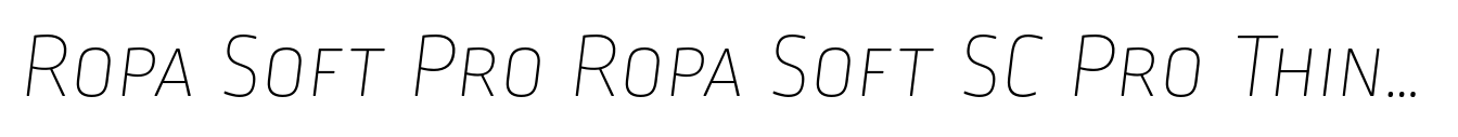 Ropa Soft Pro Ropa Soft SC Pro Thin Italic image